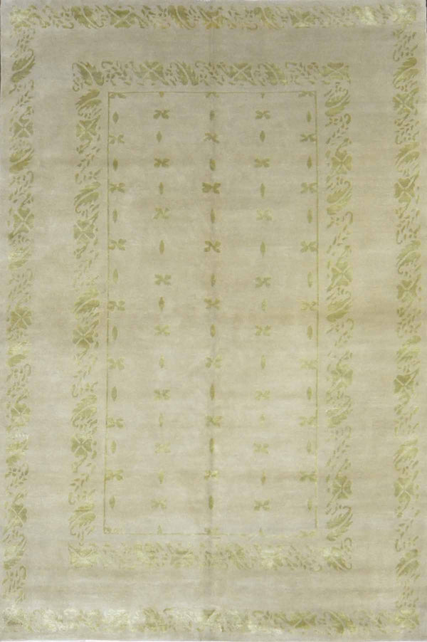 Modern Silk And Wool Rug CC0946