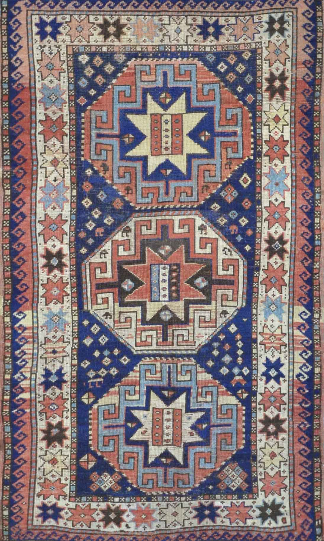 Antique Caucasian Kazak Rug SNA 014