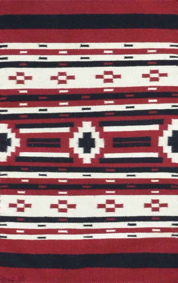 Old American Indian Navajo Rug CC1850