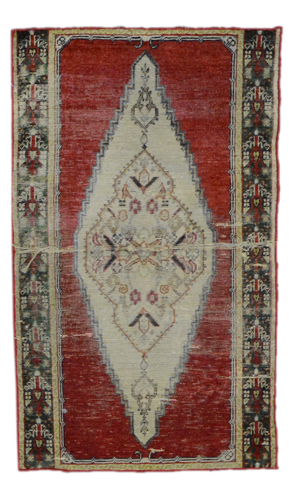 Old Turkish Silk Rug U2629-3