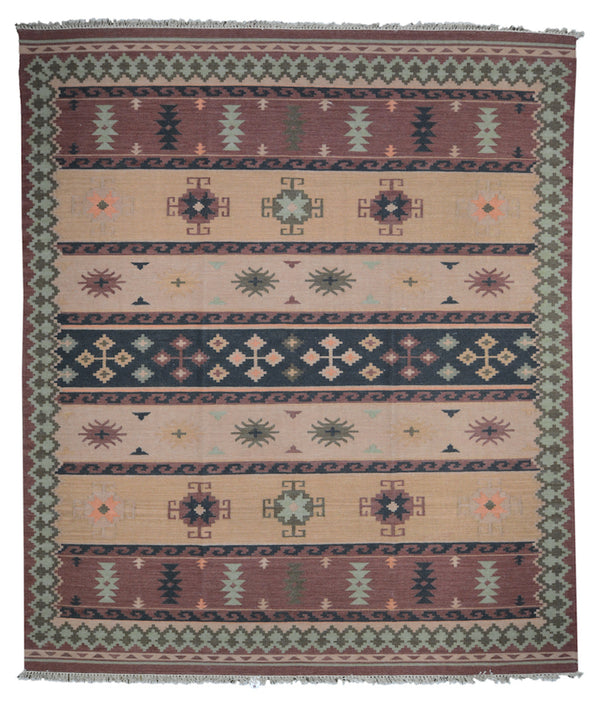 Indian Woolen Dhurrie Rug U U2641