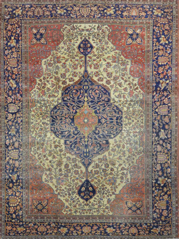 Antique Persian Saroukh  Farahan Rug NA 006
