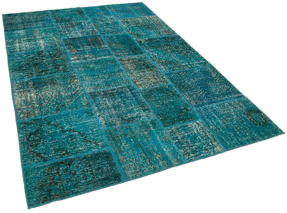 Handmade Patchwork Area Rug > Design# OL-AC-20160 > Size: 5'-7" x 7'-11", Carpet Culture Rugs, Handmade Rugs, NYC Rugs, New Rugs, Shop Rugs, Rug Store, Outlet Rugs, SoHo Rugs, Rugs in USA