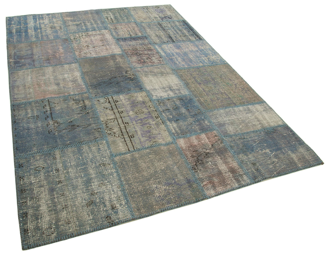 Handmade Patchwork Area Rug > Design# OL-AC-20169 > Size: 5'-9" x 7'-11", Carpet Culture Rugs, Handmade Rugs, NYC Rugs, New Rugs, Shop Rugs, Rug Store, Outlet Rugs, SoHo Rugs, Rugs in USA