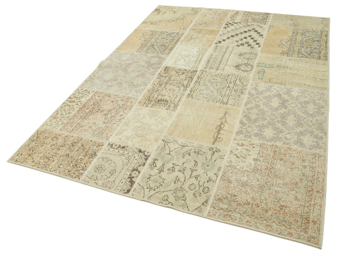 Handmade Patchwork Area Rug > Design# OL-AC-20185 > Size: 5'-7" x 7'-11", Carpet Culture Rugs, Handmade Rugs, NYC Rugs, New Rugs, Shop Rugs, Rug Store, Outlet Rugs, SoHo Rugs, Rugs in USA