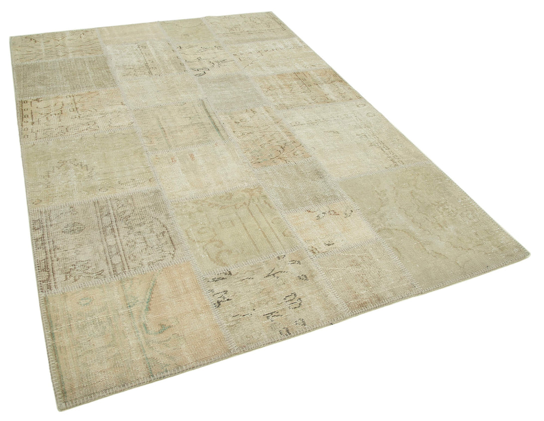Handmade Patchwork Area Rug > Design# OL-AC-20201 > Size: 5'-9" x 8'-2", Carpet Culture Rugs, Handmade Rugs, NYC Rugs, New Rugs, Shop Rugs, Rug Store, Outlet Rugs, SoHo Rugs, Rugs in USA
