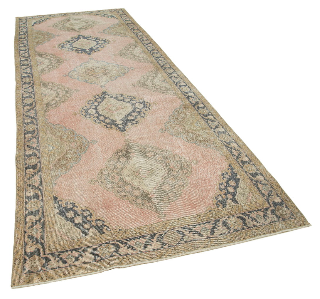 Handmade Vintage Runner > Design# OL-AC-21720 > Size: 4'-8" x 12'-2", Carpet Culture Rugs, Handmade Rugs, NYC Rugs, New Rugs, Shop Rugs, Rug Store, Outlet Rugs, SoHo Rugs, Rugs in USA