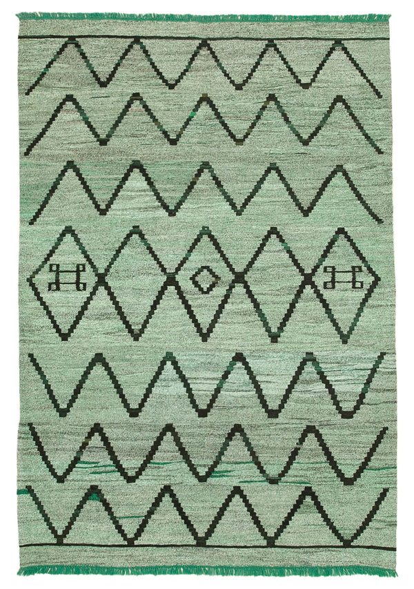 Handmade Flatweave Area Rug > Design# OL-AC-22762 > Size: 6'-11" x 10'-1", Carpet Culture Rugs, Handmade Rugs, NYC Rugs, New Rugs, Shop Rugs, Rug Store, Outlet Rugs, SoHo Rugs, Rugs in USA