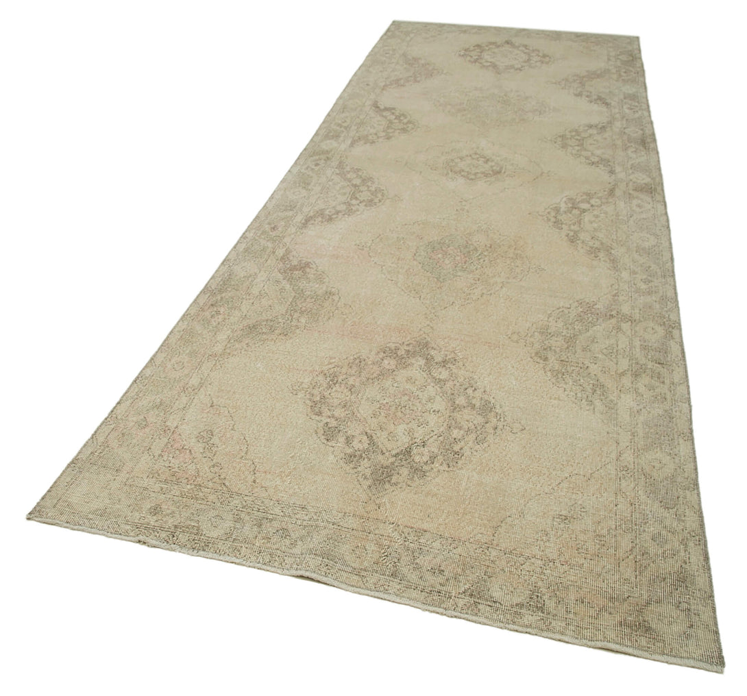 Handmade Vintage Runner > Design# OL-AC-24185 > Size: 4'-5" x 12'-8", Carpet Culture Rugs, Handmade Rugs, NYC Rugs, New Rugs, Shop Rugs, Rug Store, Outlet Rugs, SoHo Rugs, Rugs in USA