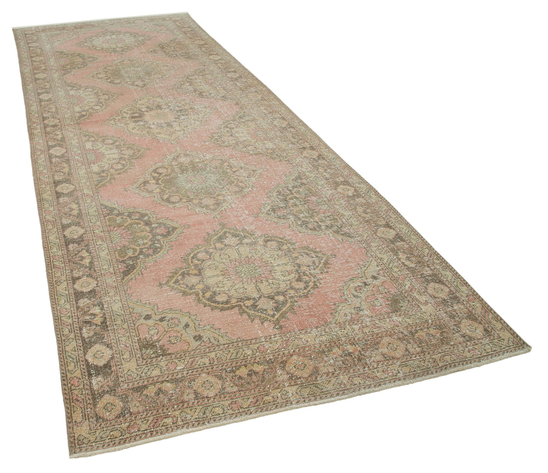 Handmade Vintage Runner > Design# OL-AC-24203 > Size: 4'-10" x 13'-0", Carpet Culture Rugs, Handmade Rugs, NYC Rugs, New Rugs, Shop Rugs, Rug Store, Outlet Rugs, SoHo Rugs, Rugs in USA