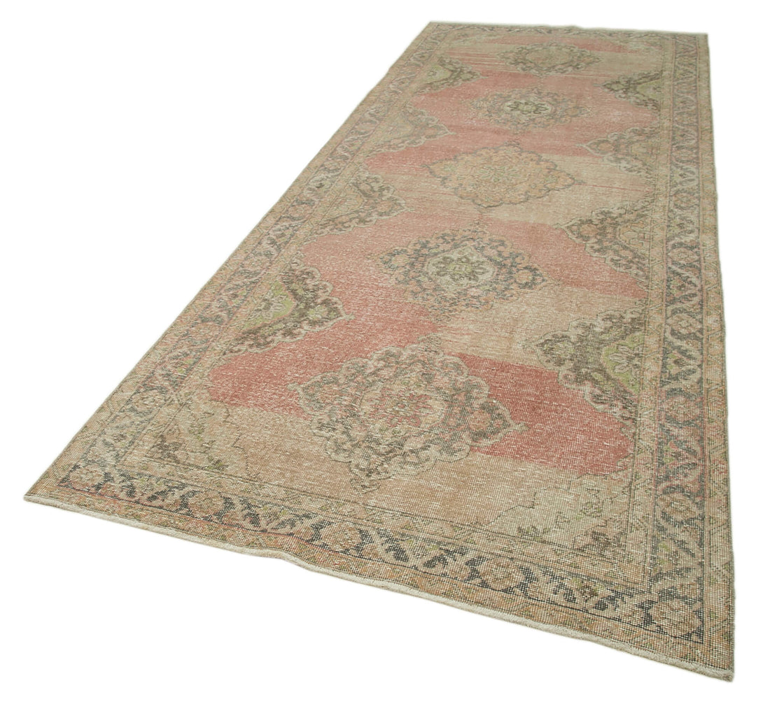 Handmade Vintage Runner > Design# OL-AC-24261 > Size: 4'-9" x 12'-5", Carpet Culture Rugs, Handmade Rugs, NYC Rugs, New Rugs, Shop Rugs, Rug Store, Outlet Rugs, SoHo Rugs, Rugs in USA