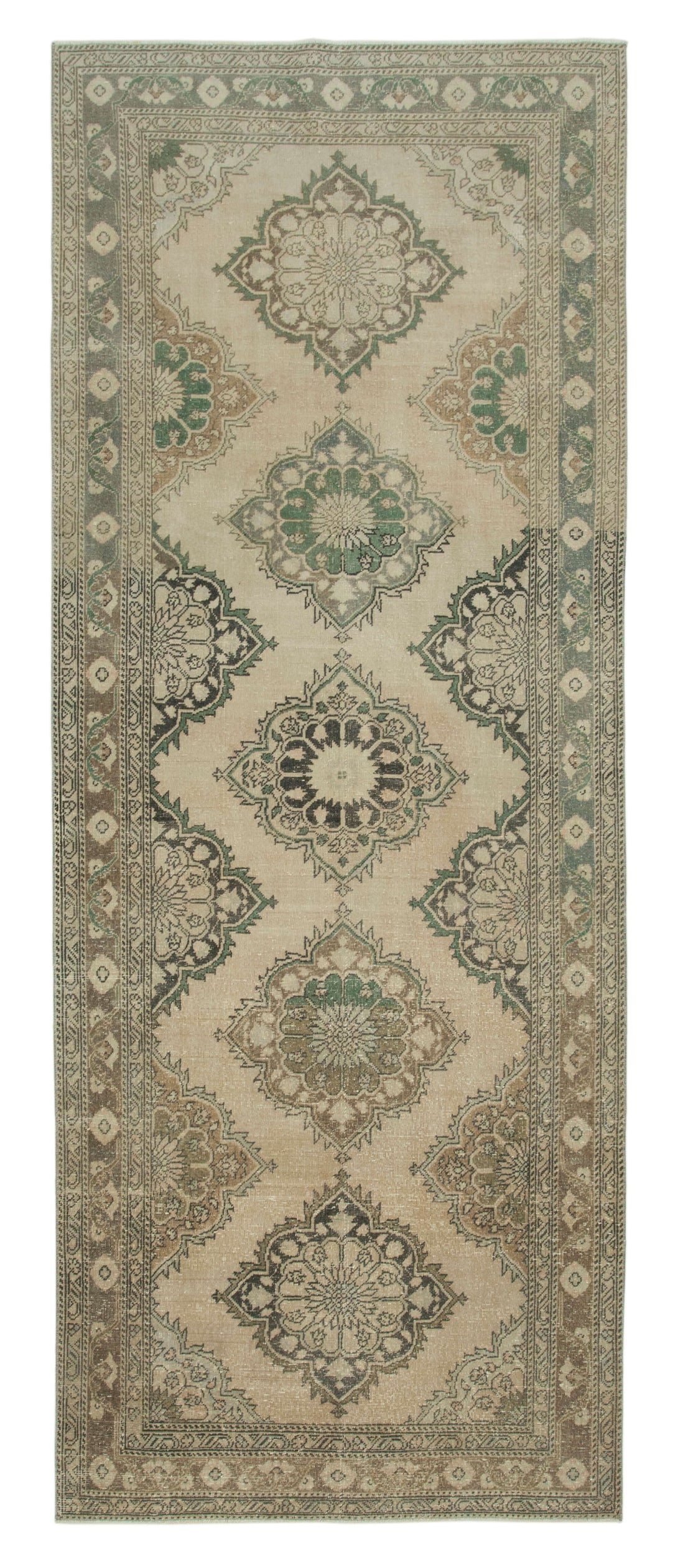 Handmade Vintage Runner > Design# OL-AC-24262 > Size: 4'-9" x 12'-2", Carpet Culture Rugs, Handmade Rugs, NYC Rugs, New Rugs, Shop Rugs, Rug Store, Outlet Rugs, SoHo Rugs, Rugs in USA