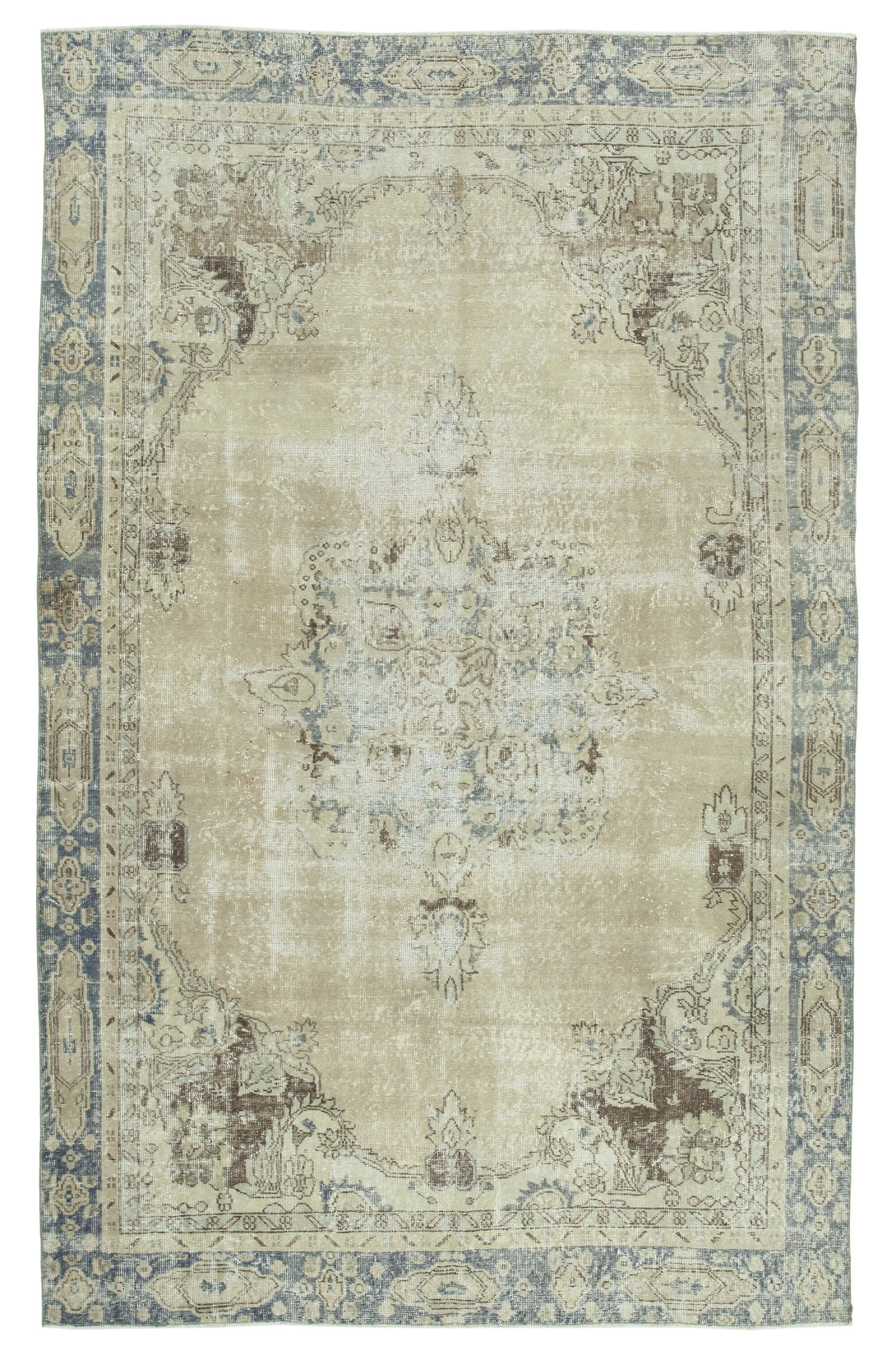 Handmade White Wash Area Rug > Design# OL-AC-25223 > Size: 6'-7" x 10'-4", Carpet Culture Rugs, Handmade Rugs, NYC Rugs, New Rugs, Shop Rugs, Rug Store, Outlet Rugs, SoHo Rugs, Rugs in USA