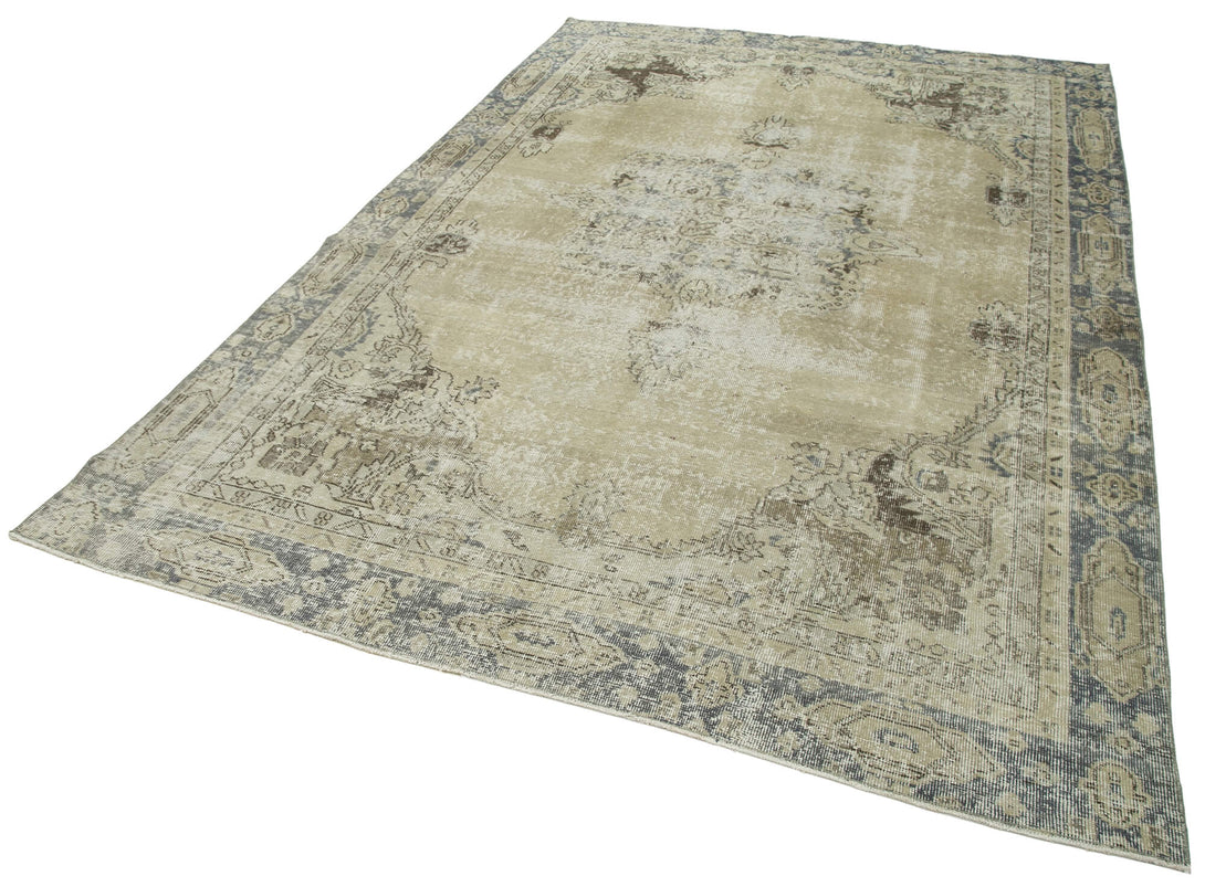 Handmade White Wash Area Rug > Design# OL-AC-25223 > Size: 6'-7" x 10'-4", Carpet Culture Rugs, Handmade Rugs, NYC Rugs, New Rugs, Shop Rugs, Rug Store, Outlet Rugs, SoHo Rugs, Rugs in USA