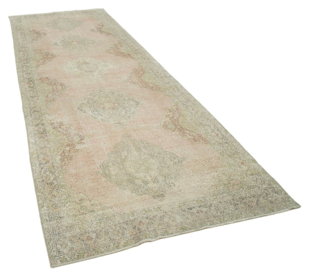Handmade Vintage Runner > Design# OL-AC-28676 > Size: 4'-6" x 13'-3", Carpet Culture Rugs, Handmade Rugs, NYC Rugs, New Rugs, Shop Rugs, Rug Store, Outlet Rugs, SoHo Rugs, Rugs in USA