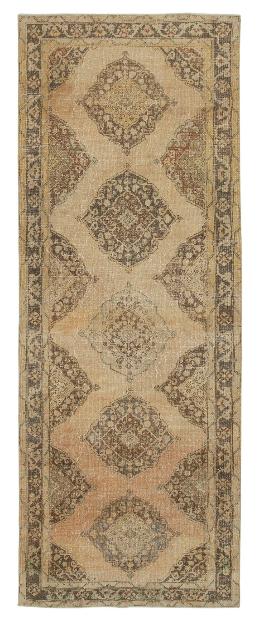 Handmade Vintage Runner > Design# OL-AC-28709 > Size: 4'-9" x 12'-10", Carpet Culture Rugs, Handmade Rugs, NYC Rugs, New Rugs, Shop Rugs, Rug Store, Outlet Rugs, SoHo Rugs, Rugs in USA