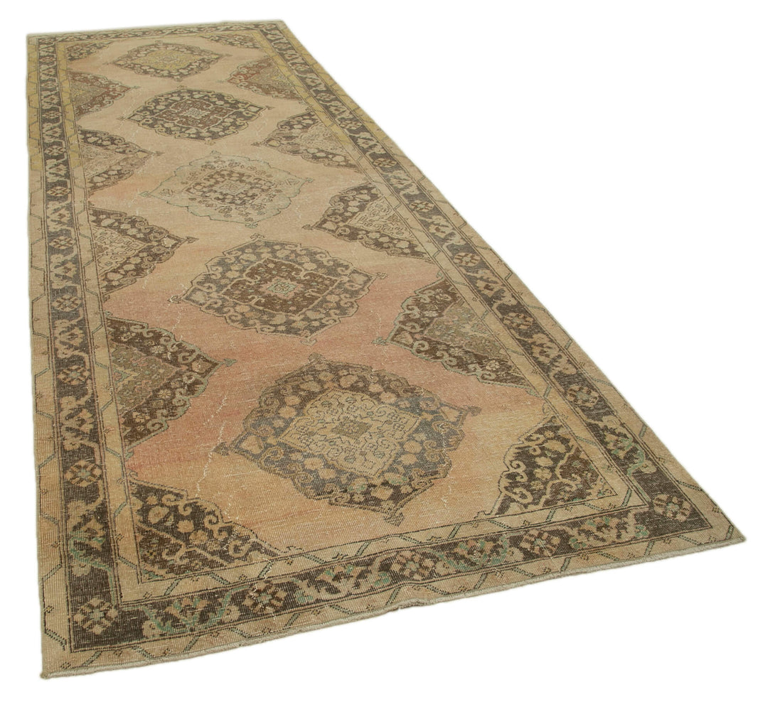 Handmade Vintage Runner > Design# OL-AC-28709 > Size: 4'-9" x 12'-10", Carpet Culture Rugs, Handmade Rugs, NYC Rugs, New Rugs, Shop Rugs, Rug Store, Outlet Rugs, SoHo Rugs, Rugs in USA