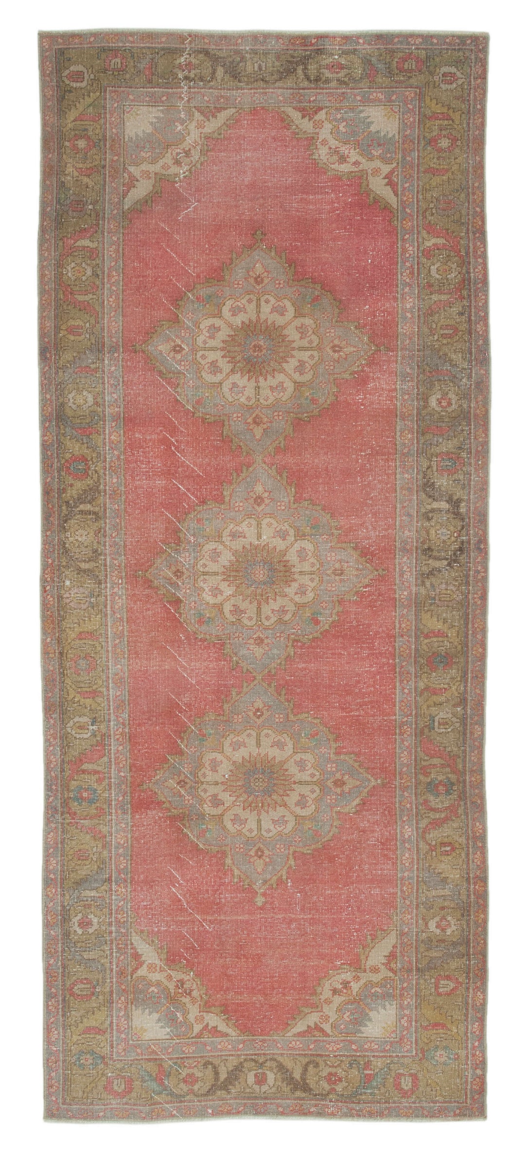 Handmade Vintage Runner > Design# OL-AC-28714 > Size: 4'-6" x 10'-10", Carpet Culture Rugs, Handmade Rugs, NYC Rugs, New Rugs, Shop Rugs, Rug Store, Outlet Rugs, SoHo Rugs, Rugs in USA