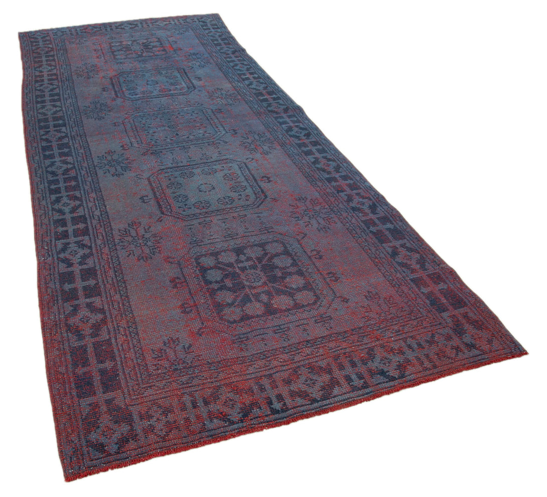 Handmade Overdyed Runner > Design# OL-AC-28715 > Size: 4'-6" x 11'-2", Carpet Culture Rugs, Handmade Rugs, NYC Rugs, New Rugs, Shop Rugs, Rug Store, Outlet Rugs, SoHo Rugs, Rugs in USA