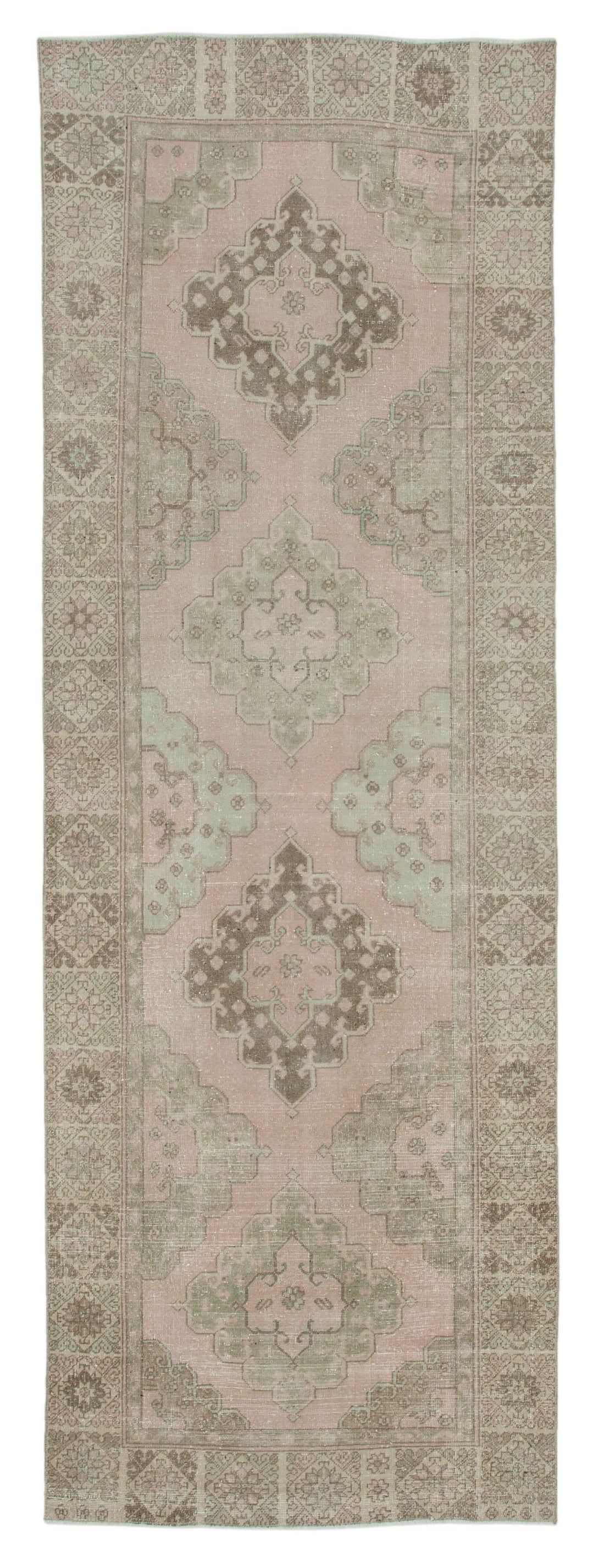 Handmade Vintage Runner > Design# OL-AC-28721 > Size: 4'-4" x 12'-6", Carpet Culture Rugs, Handmade Rugs, NYC Rugs, New Rugs, Shop Rugs, Rug Store, Outlet Rugs, SoHo Rugs, Rugs in USA