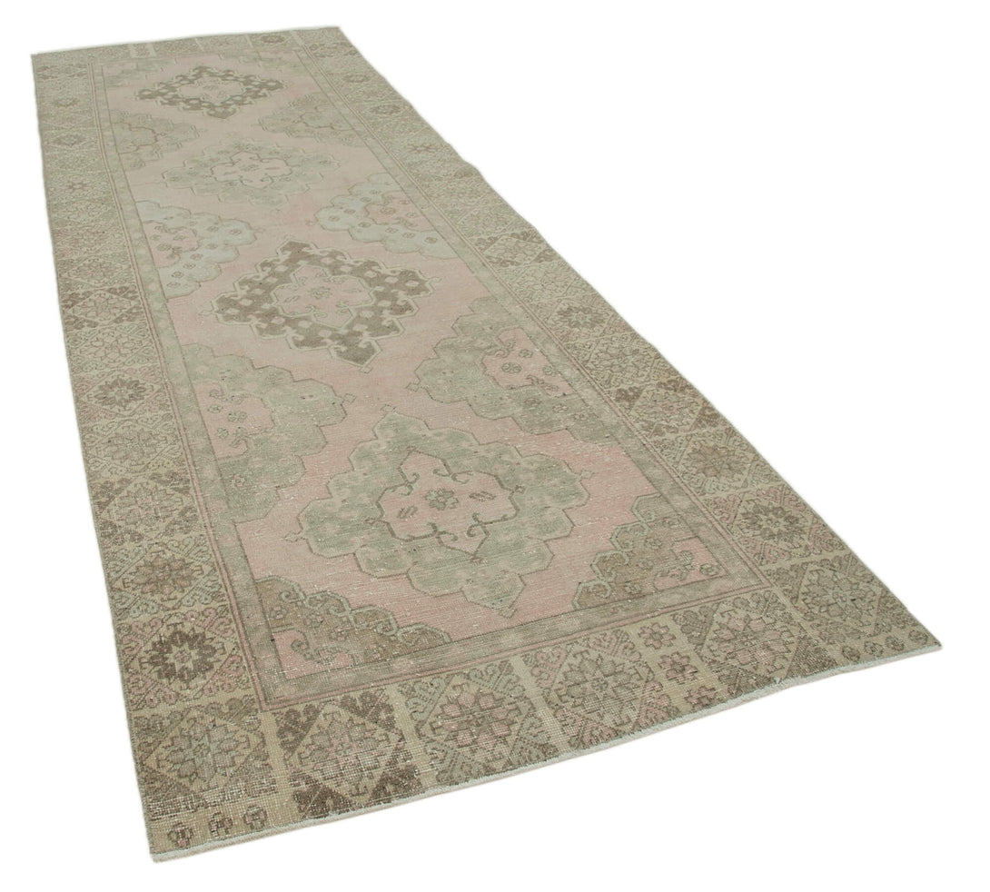 Handmade Vintage Runner > Design# OL-AC-28721 > Size: 4'-4" x 12'-6", Carpet Culture Rugs, Handmade Rugs, NYC Rugs, New Rugs, Shop Rugs, Rug Store, Outlet Rugs, SoHo Rugs, Rugs in USA