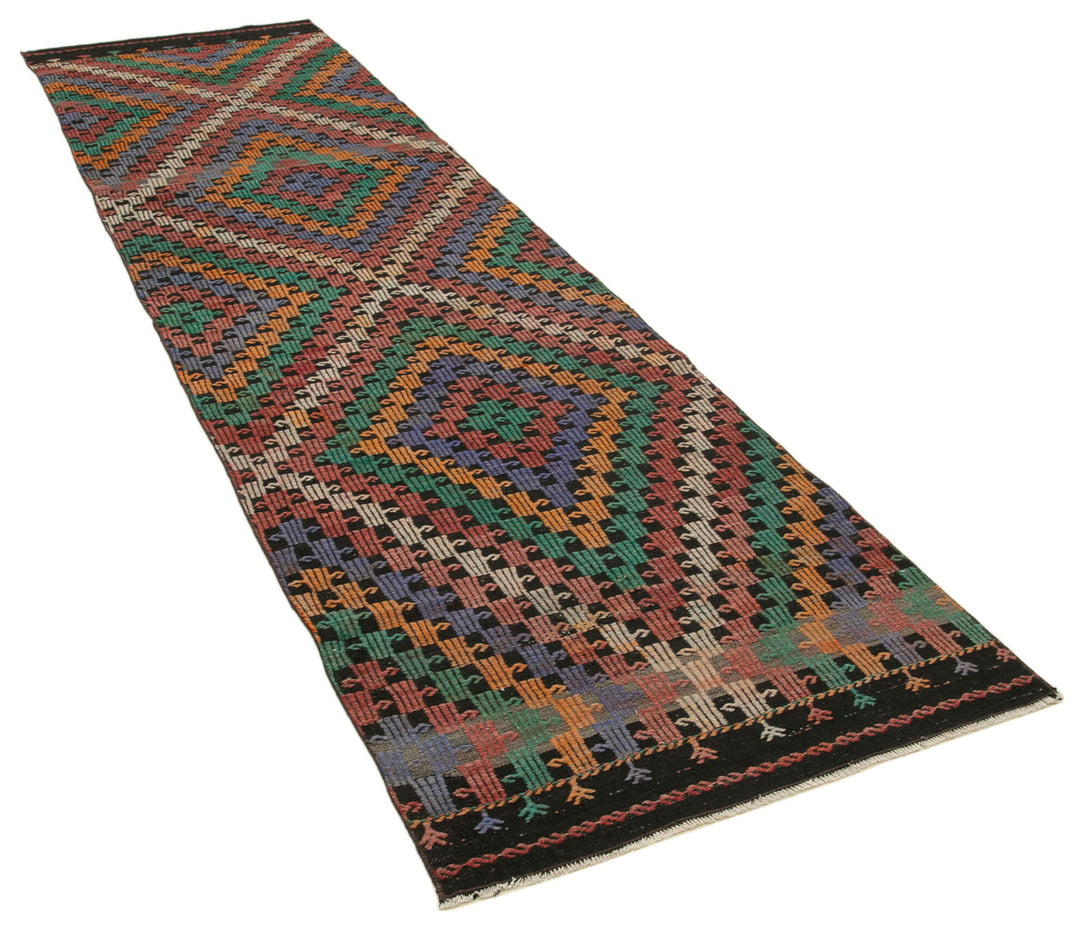 Handmade Kilim Runner > Design# OL-AC-29212 > Size: 3'-1" x 11'-6", Carpet Culture Rugs, Handmade Rugs, NYC Rugs, New Rugs, Shop Rugs, Rug Store, Outlet Rugs, SoHo Rugs, Rugs in USA