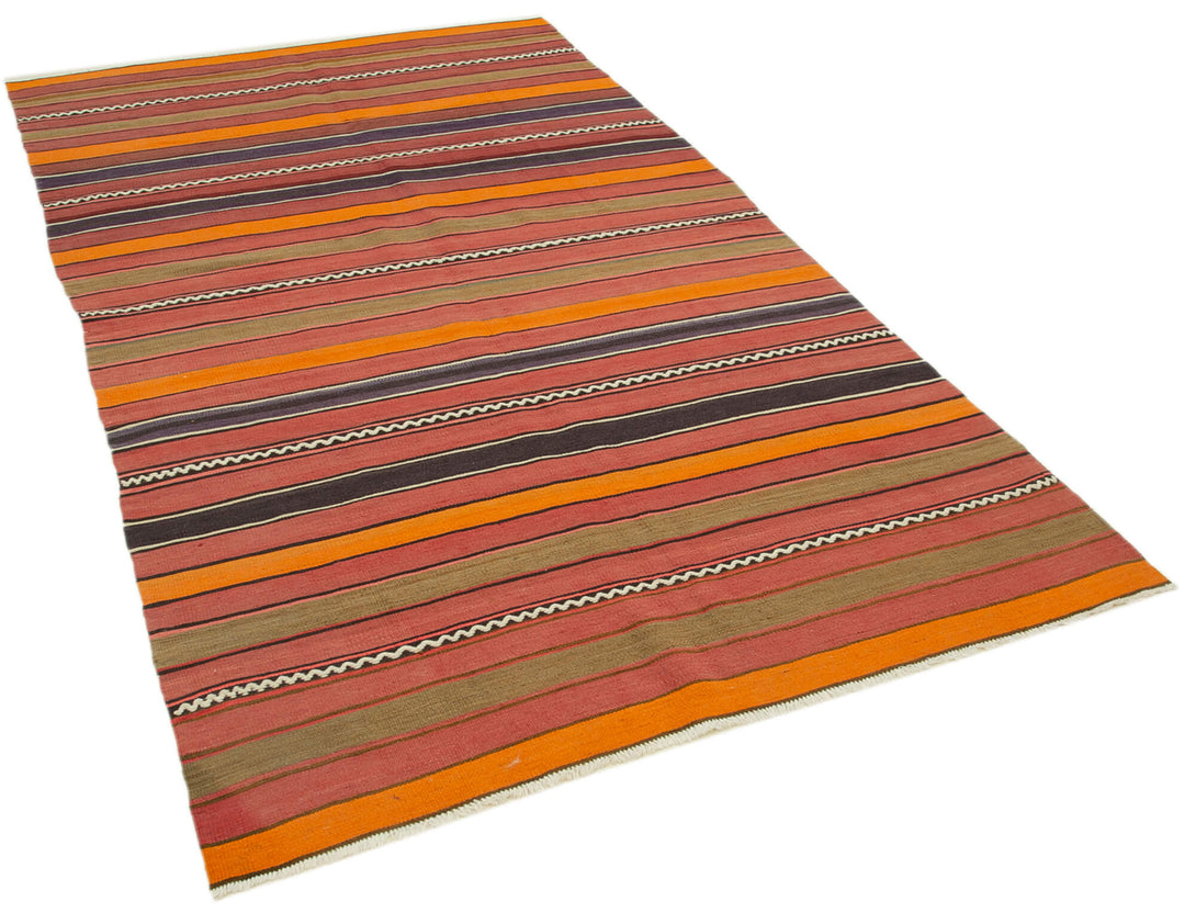 Handmade Kilim Area Rug > Design# OL-AC-29319 > Size: 5'-0" x 8'-9", Carpet Culture Rugs, Handmade Rugs, NYC Rugs, New Rugs, Shop Rugs, Rug Store, Outlet Rugs, SoHo Rugs, Rugs in USA