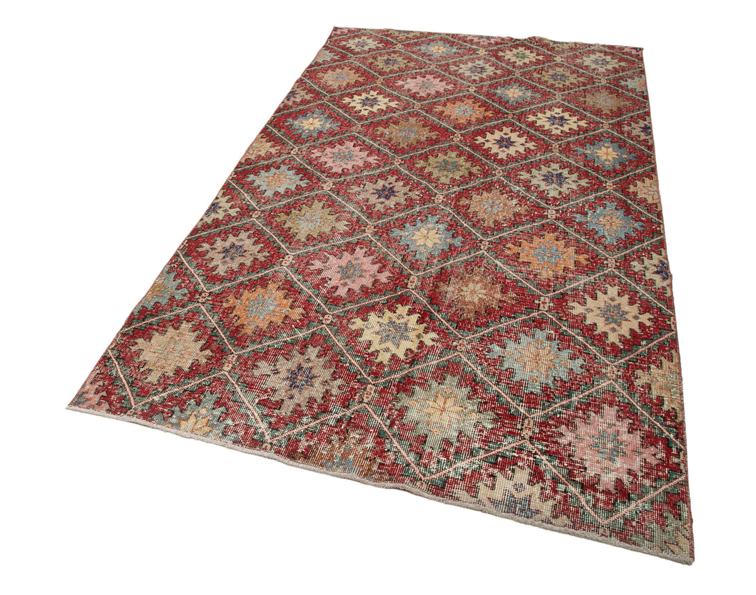 Handmade Geometric Area Rug > Design# OL-AC-29943 > Size: 5'-1" x 9'-4", Carpet Culture Rugs, Handmade Rugs, NYC Rugs, New Rugs, Shop Rugs, Rug Store, Outlet Rugs, SoHo Rugs, Rugs in USA