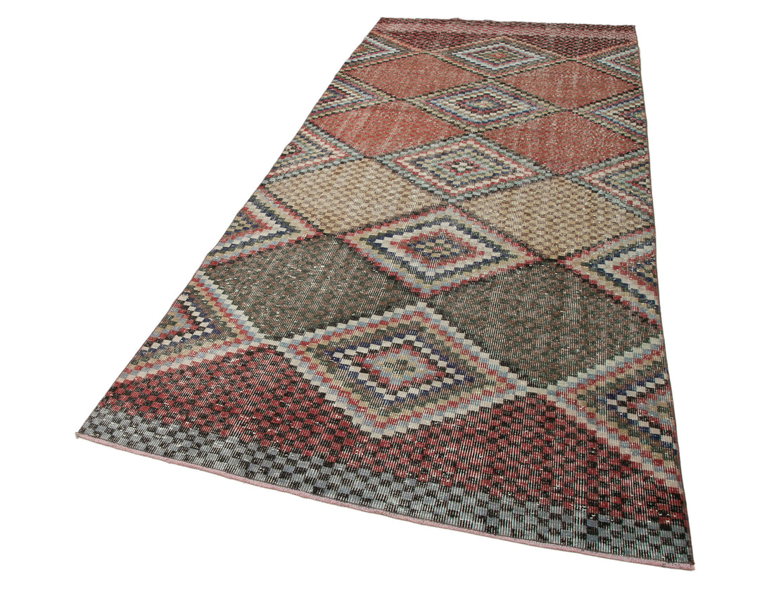 Handmade Geometric Runner > Design# OL-AC-29985 > Size: 4'-6" x 10'-1", Carpet Culture Rugs, Handmade Rugs, NYC Rugs, New Rugs, Shop Rugs, Rug Store, Outlet Rugs, SoHo Rugs, Rugs in USA