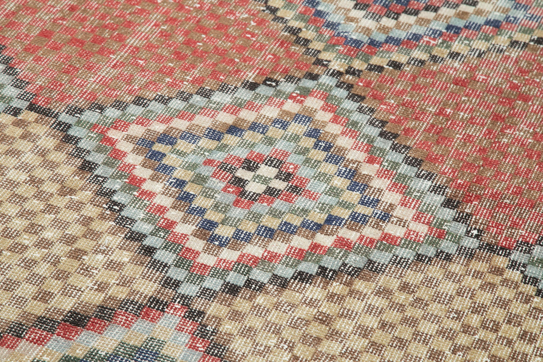 Handmade Geometric Runner > Design# OL-AC-29985 > Size: 4'-6" x 10'-1", Carpet Culture Rugs, Handmade Rugs, NYC Rugs, New Rugs, Shop Rugs, Rug Store, Outlet Rugs, SoHo Rugs, Rugs in USA