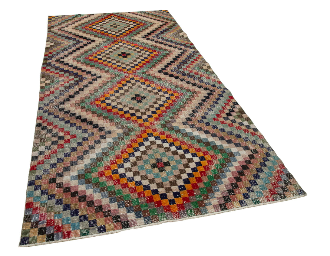 Handmade Geometric Area Rug > Design# OL-AC-30015 > Size: 4'-10" x 9'-11", Carpet Culture Rugs, Handmade Rugs, NYC Rugs, New Rugs, Shop Rugs, Rug Store, Outlet Rugs, SoHo Rugs, Rugs in USA