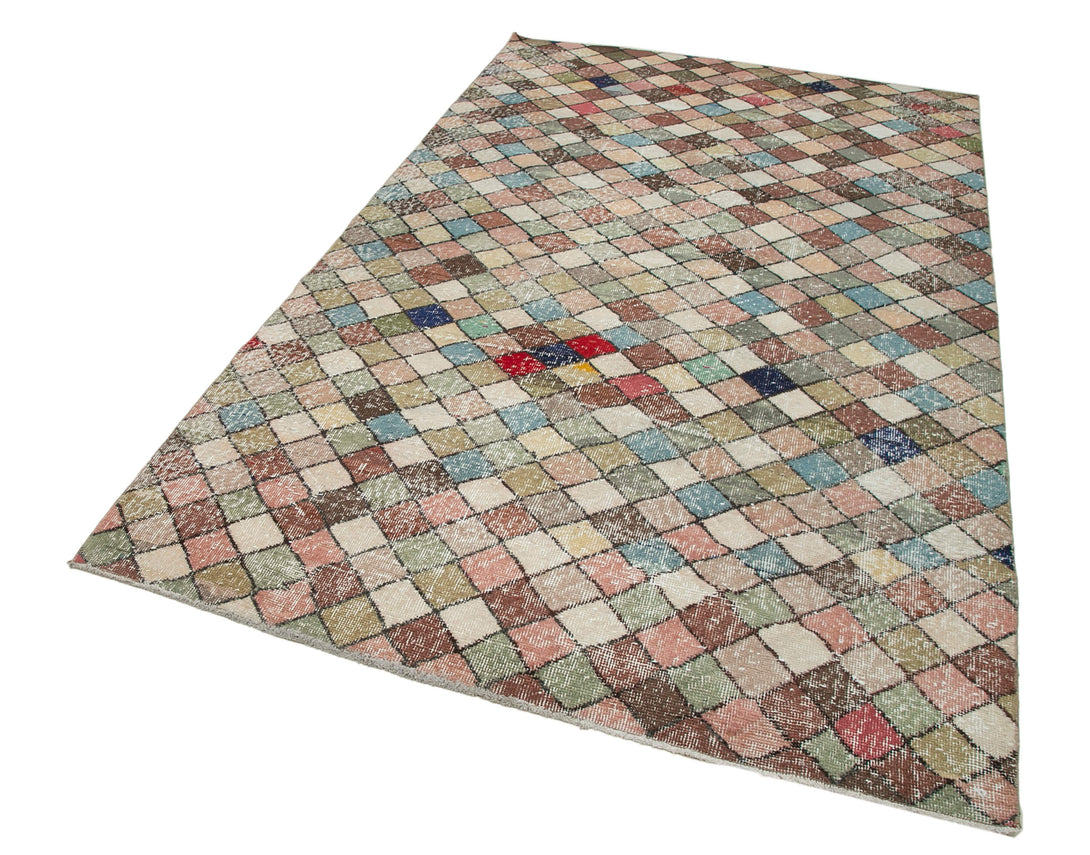 Handmade Geometric Area Rug > Design# OL-AC-30018 > Size: 5'-1" x 8'-10", Carpet Culture Rugs, Handmade Rugs, NYC Rugs, New Rugs, Shop Rugs, Rug Store, Outlet Rugs, SoHo Rugs, Rugs in USA