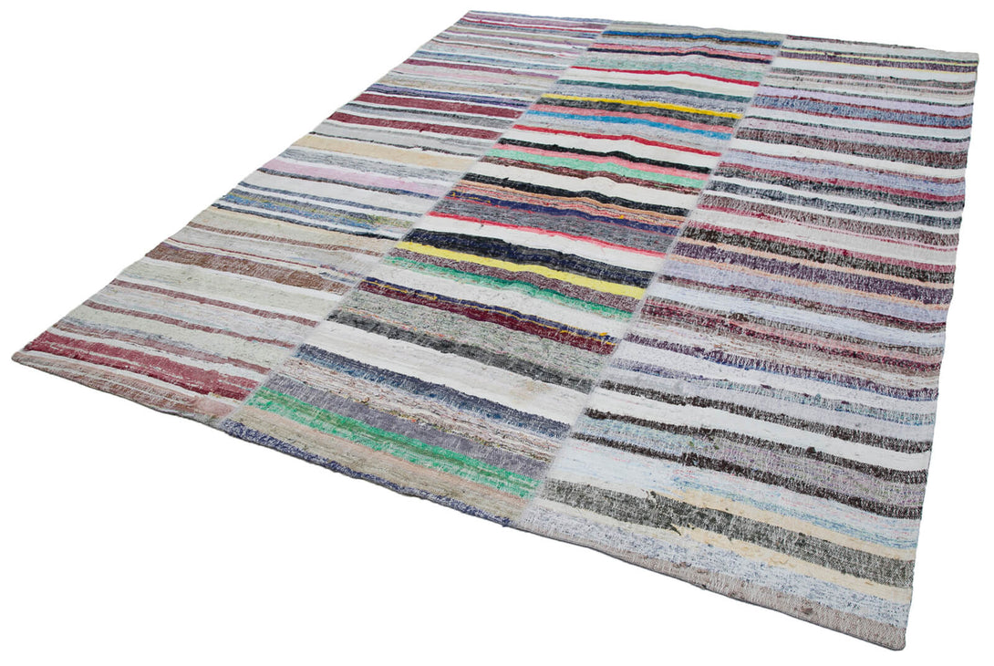 Handmade Kilim Patchwork Area Rug > Design# OL-AC-30465 > Size: 8'-1" x 9'-9", Carpet Culture Rugs, Handmade Rugs, NYC Rugs, New Rugs, Shop Rugs, Rug Store, Outlet Rugs, SoHo Rugs, Rugs in USA