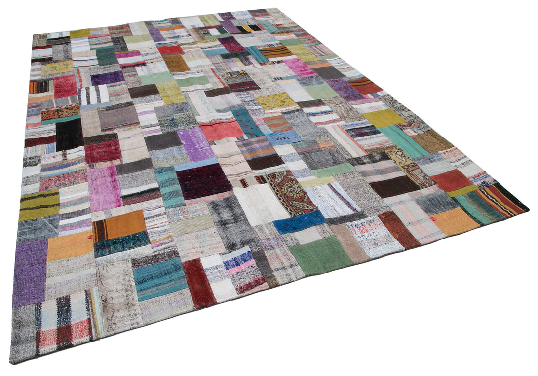 Handmade Kilim Patchwork Area Rug > Design# OL-AC-30548 > Size: 8'-4" x 11'-5", Carpet Culture Rugs, Handmade Rugs, NYC Rugs, New Rugs, Shop Rugs, Rug Store, Outlet Rugs, SoHo Rugs, Rugs in USA