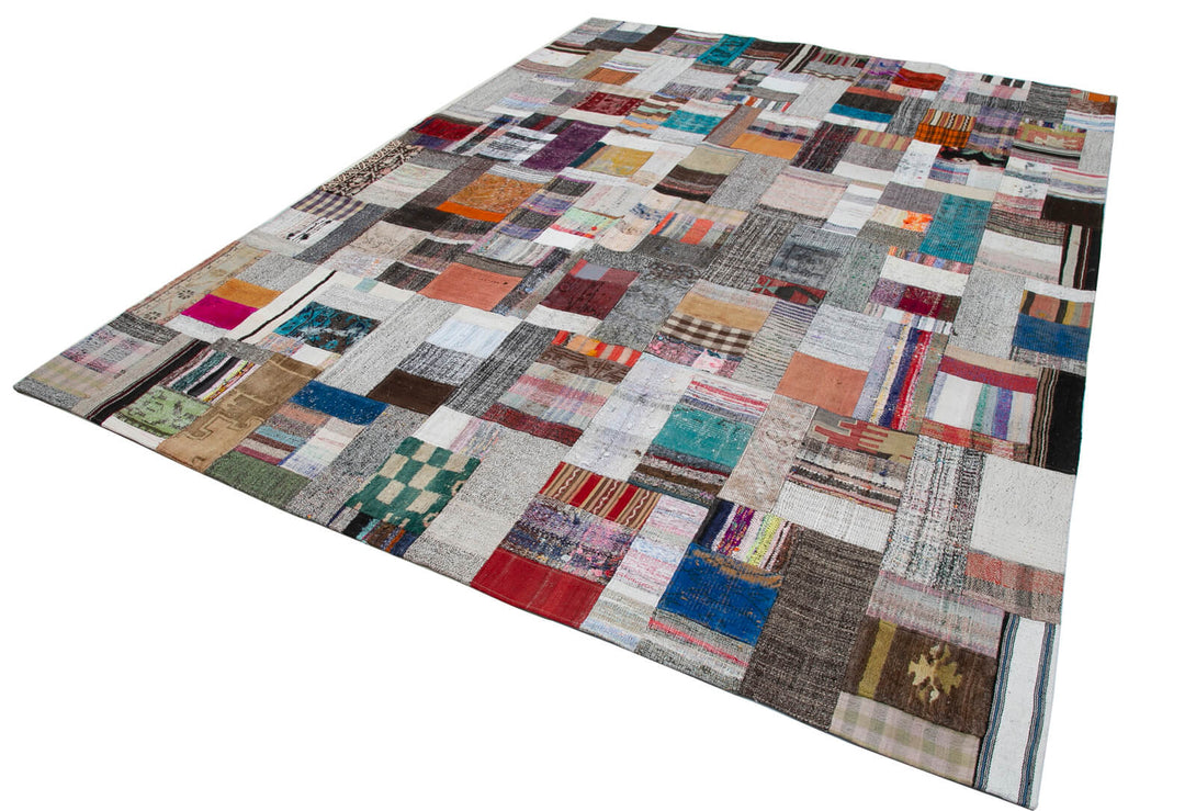 Handmade Kilim Patchwork Area Rug > Design# OL-AC-30560 > Size: 8'-6" x 11'-6", Carpet Culture Rugs, Handmade Rugs, NYC Rugs, New Rugs, Shop Rugs, Rug Store, Outlet Rugs, SoHo Rugs, Rugs in USA