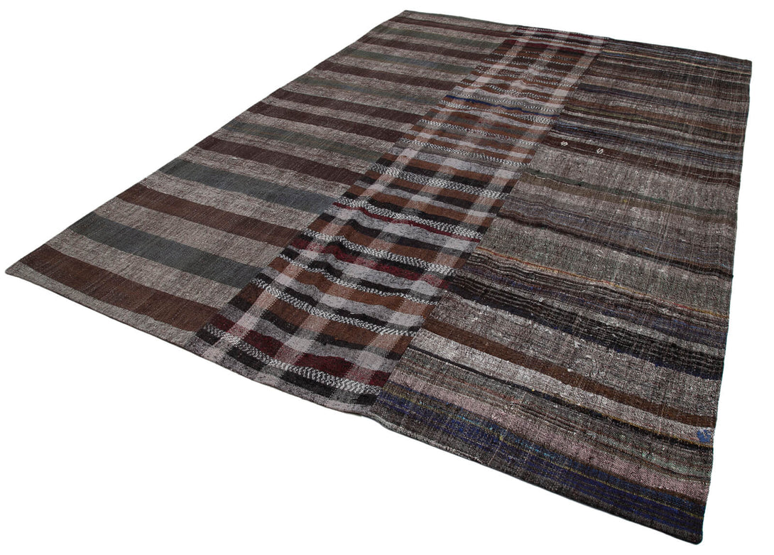 Handmade Kilim Patchwork Area Rug > Design# OL-AC-30564 > Size: 8'-5" x 11'-8", Carpet Culture Rugs, Handmade Rugs, NYC Rugs, New Rugs, Shop Rugs, Rug Store, Outlet Rugs, SoHo Rugs, Rugs in USA