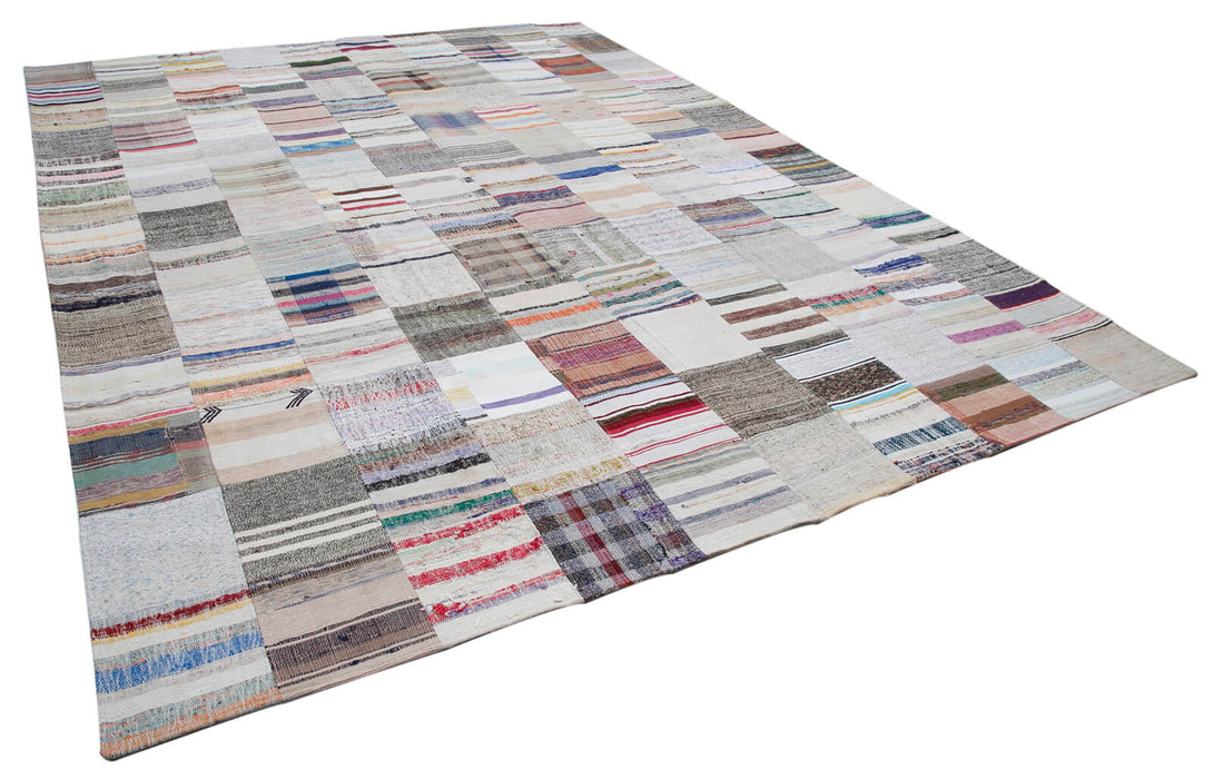 Handmade Kilim Patchwork Area Rug > Design# OL-AC-30587 > Size: 10'-0" x 13'-1", Carpet Culture Rugs, Handmade Rugs, NYC Rugs, New Rugs, Shop Rugs, Rug Store, Outlet Rugs, SoHo Rugs, Rugs in USA