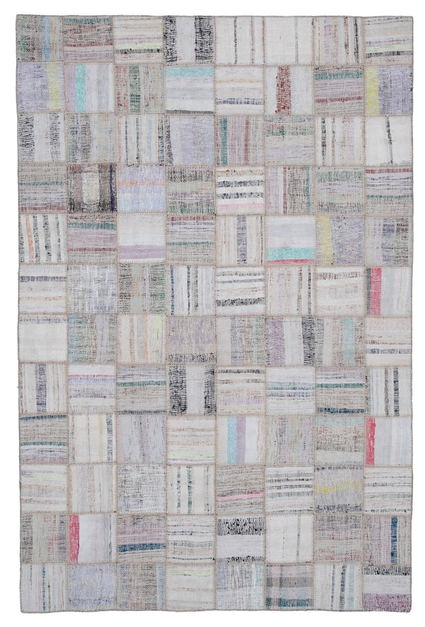 Handmade Kilim Patchwork Area Rug > Design# OL-AC-30601 > Size: 6'-6" x 9'-9", Carpet Culture Rugs, Handmade Rugs, NYC Rugs, New Rugs, Shop Rugs, Rug Store, Outlet Rugs, SoHo Rugs, Rugs in USA