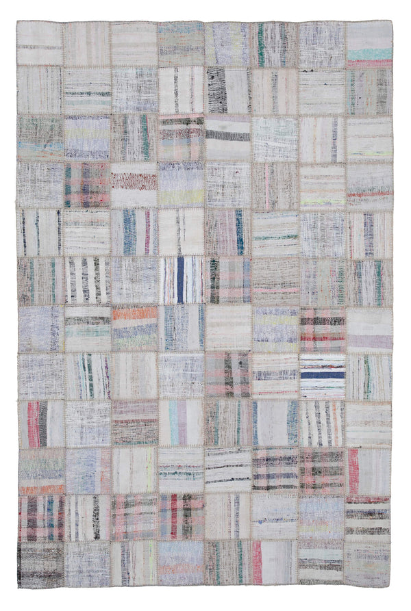 Handmade Kilim Patchwork Area Rug > Design# OL-AC-30602 > Size: 6'-5" x 9'-8", Carpet Culture Rugs, Handmade Rugs, NYC Rugs, New Rugs, Shop Rugs, Rug Store, Outlet Rugs, SoHo Rugs, Rugs in USA