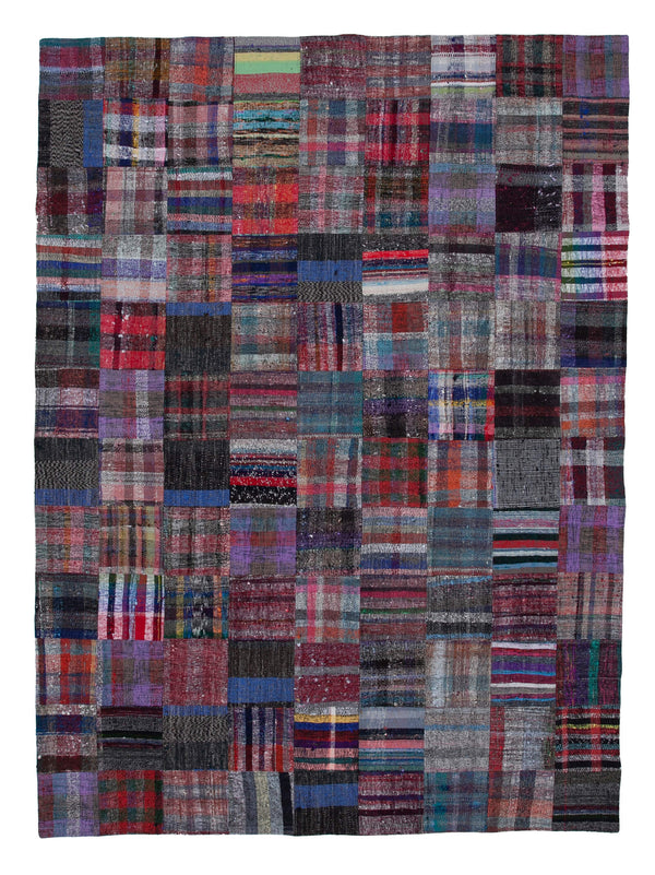 Handmade Kilim Patchwork Area Rug > Design# OL-AC-30617 > Size: 8'-6" x 11'-7", Carpet Culture Rugs, Handmade Rugs, NYC Rugs, New Rugs, Shop Rugs, Rug Store, Outlet Rugs, SoHo Rugs, Rugs in USA