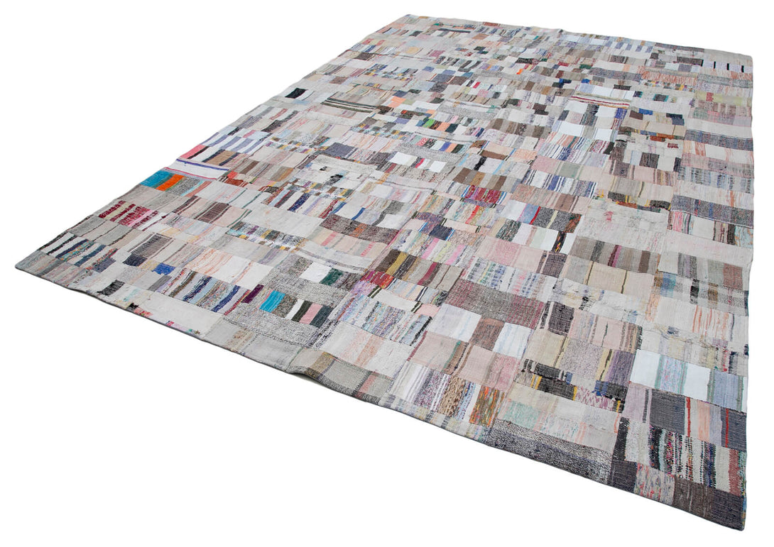 Handmade Kilim Patchwork Area Rug > Design# OL-AC-30624 > Size: 9'-3" x 13'-0", Carpet Culture Rugs, Handmade Rugs, NYC Rugs, New Rugs, Shop Rugs, Rug Store, Outlet Rugs, SoHo Rugs, Rugs in USA