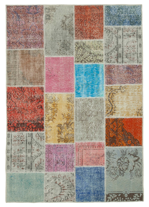 Handmade Patchwork Area Rug > Design# OL-AC-31684 > Size: 4'-9" x 6'-9", Carpet Culture Rugs, Handmade Rugs, NYC Rugs, New Rugs, Shop Rugs, Rug Store, Outlet Rugs, SoHo Rugs, Rugs in USA