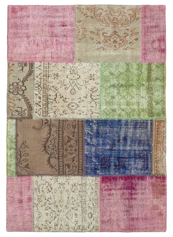 Handmade Patchwork Area Rug > Design# OL-AC-31715 > Size: 4'-9" x 6'-8", Carpet Culture Rugs, Handmade Rugs, NYC Rugs, New Rugs, Shop Rugs, Rug Store, Outlet Rugs, SoHo Rugs, Rugs in USA