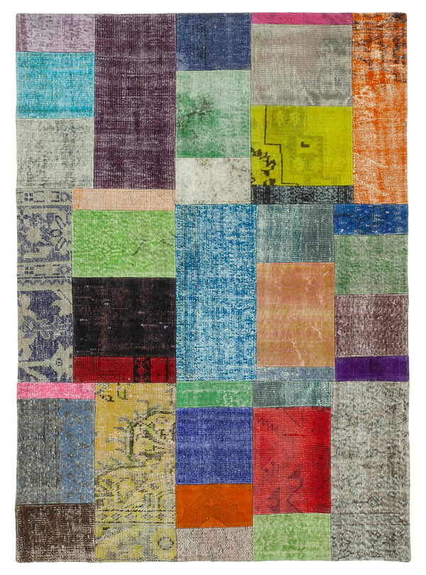 Handmade Patchwork Area Rug > Design# OL-AC-31716 > Size: 4'-8" x 6'-7", Carpet Culture Rugs, Handmade Rugs, NYC Rugs, New Rugs, Shop Rugs, Rug Store, Outlet Rugs, SoHo Rugs, Rugs in USA