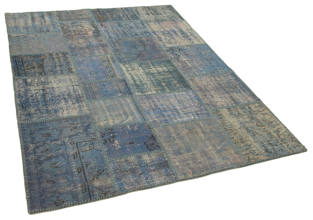 Handmade Patchwork Area Rug > Design# OL-AC-31758 > Size: 4'-11" x 6'-8", Carpet Culture Rugs, Handmade Rugs, NYC Rugs, New Rugs, Shop Rugs, Rug Store, Outlet Rugs, SoHo Rugs, Rugs in USA