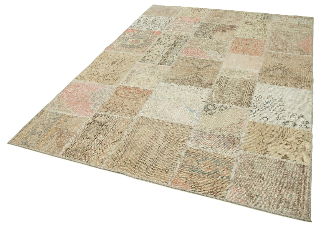 Handmade Patchwork Area Rug > Design# OL-AC-31816 > Size: 5'-8" x 8'-0", Carpet Culture Rugs, Handmade Rugs, NYC Rugs, New Rugs, Shop Rugs, Rug Store, Outlet Rugs, SoHo Rugs, Rugs in USA