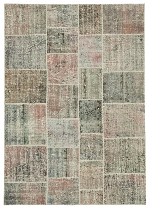 Handmade Patchwork Area Rug > Design# OL-AC-31828 > Size: 5'-8" x 7'-11", Carpet Culture Rugs, Handmade Rugs, NYC Rugs, New Rugs, Shop Rugs, Rug Store, Outlet Rugs, SoHo Rugs, Rugs in USA