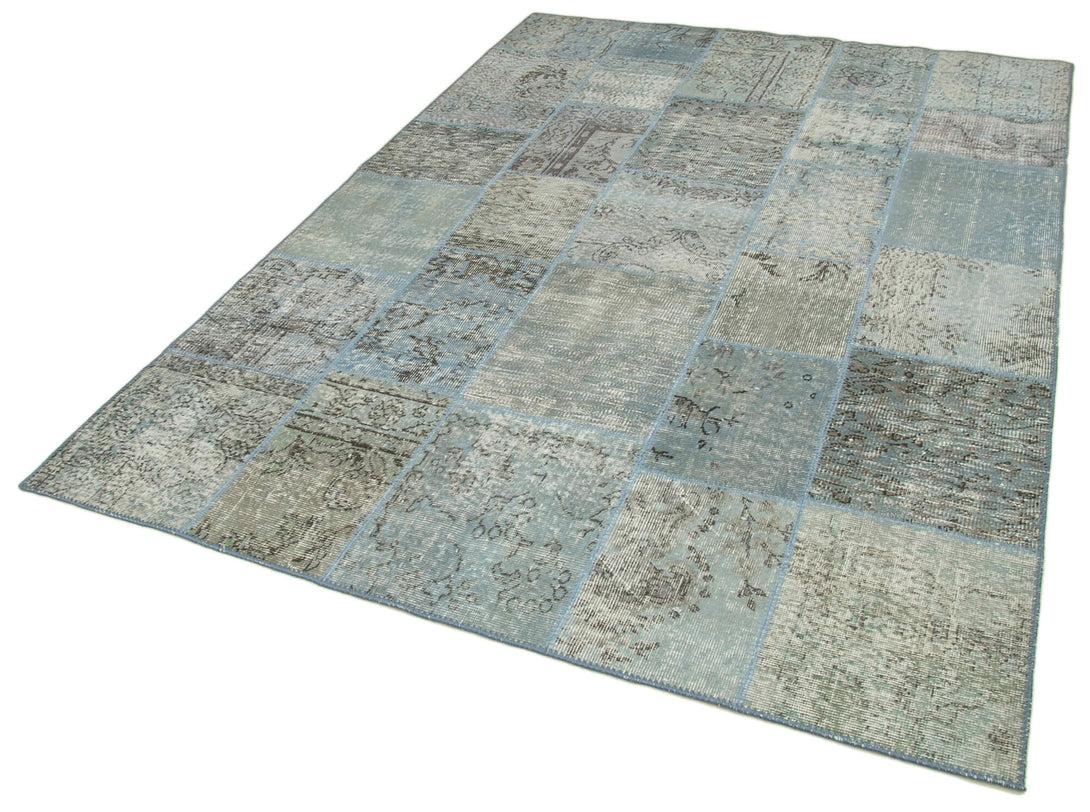 Handmade Patchwork Area Rug > Design# OL-AC-31843 > Size: 5'-8" x 8'-0", Carpet Culture Rugs, Handmade Rugs, NYC Rugs, New Rugs, Shop Rugs, Rug Store, Outlet Rugs, SoHo Rugs, Rugs in USA
