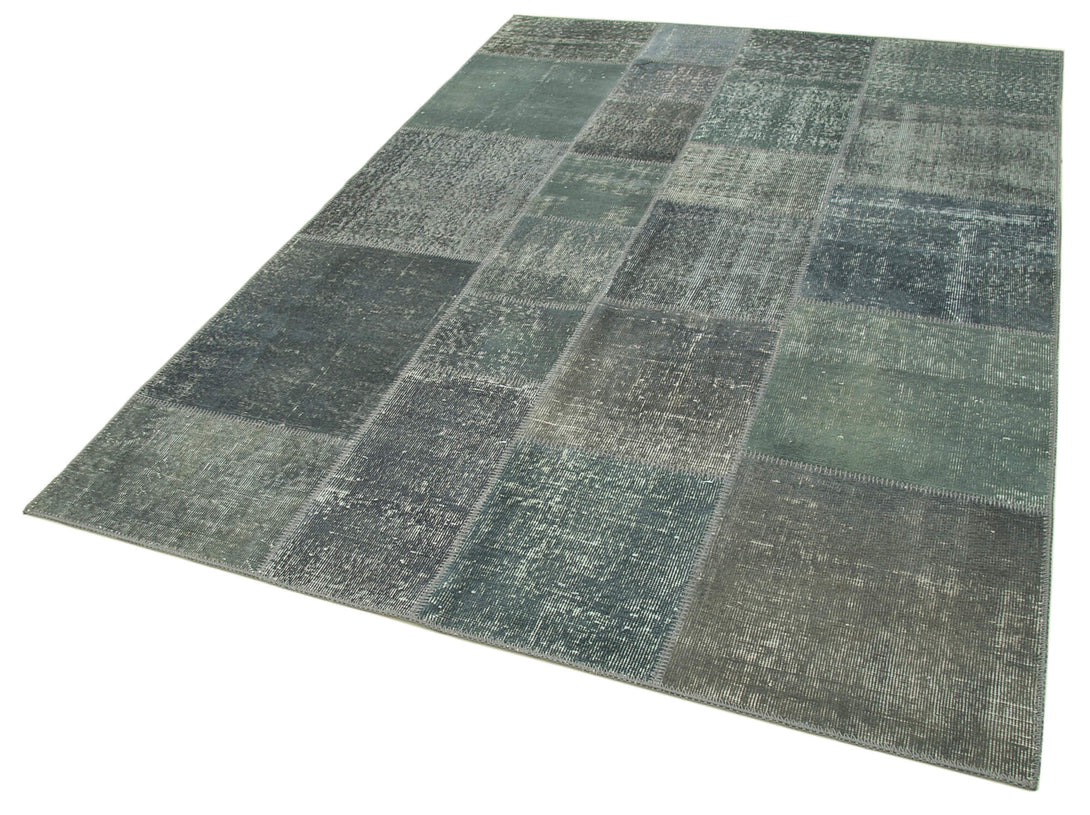 Handmade Patchwork Area Rug > Design# OL-AC-31852 > Size: 5'-7" x 7'-10", Carpet Culture Rugs, Handmade Rugs, NYC Rugs, New Rugs, Shop Rugs, Rug Store, Outlet Rugs, SoHo Rugs, Rugs in USA
