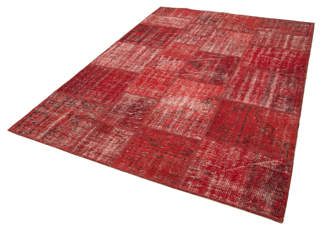Handmade Patchwork Area Rug > Design# OL-AC-31863 > Size: 5'-10" x 8'-2", Carpet Culture Rugs, Handmade Rugs, NYC Rugs, New Rugs, Shop Rugs, Rug Store, Outlet Rugs, SoHo Rugs, Rugs in USA